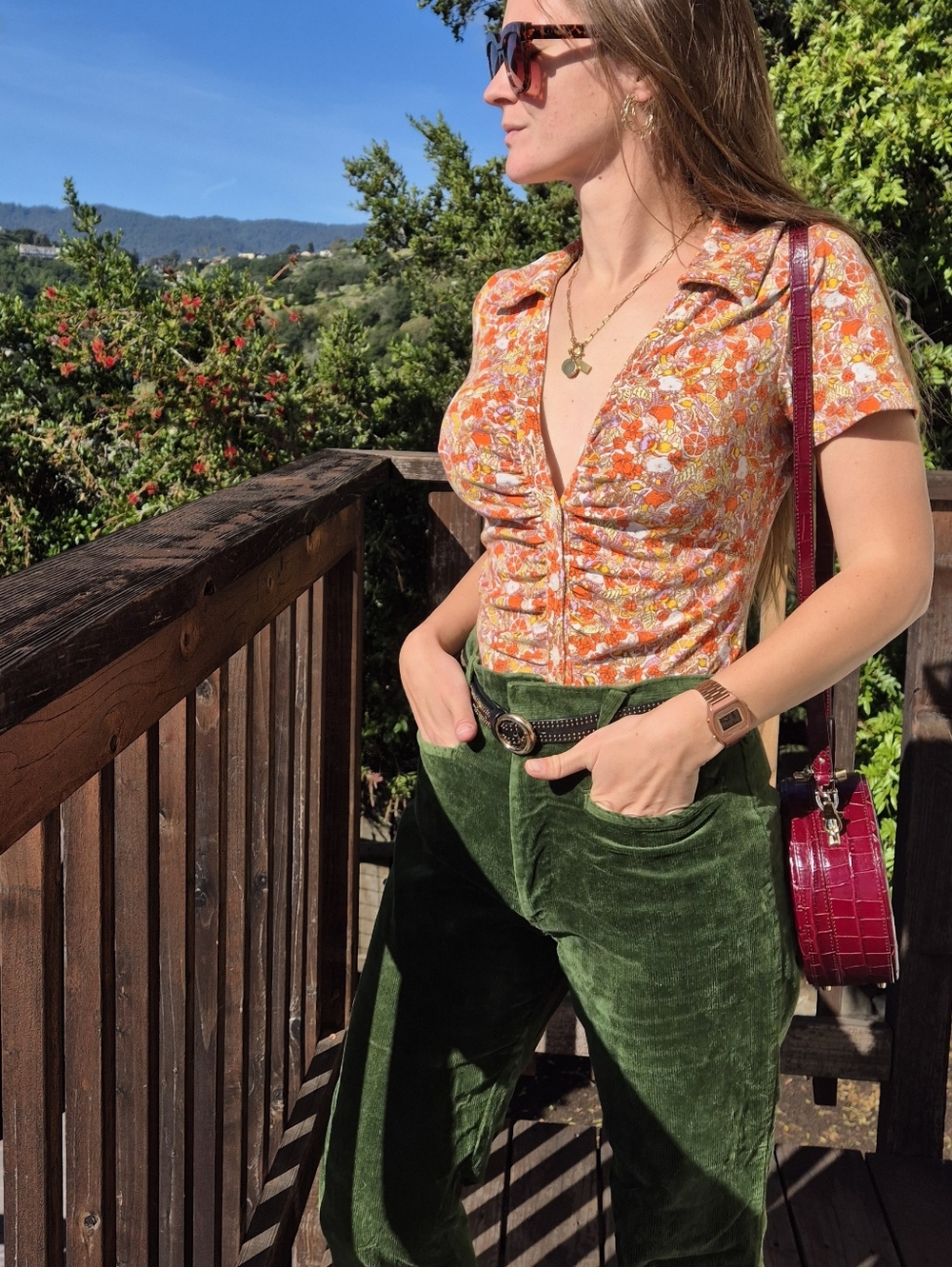 🌼 Maeve (Anthropologie) Ruched Floral Top 🌼